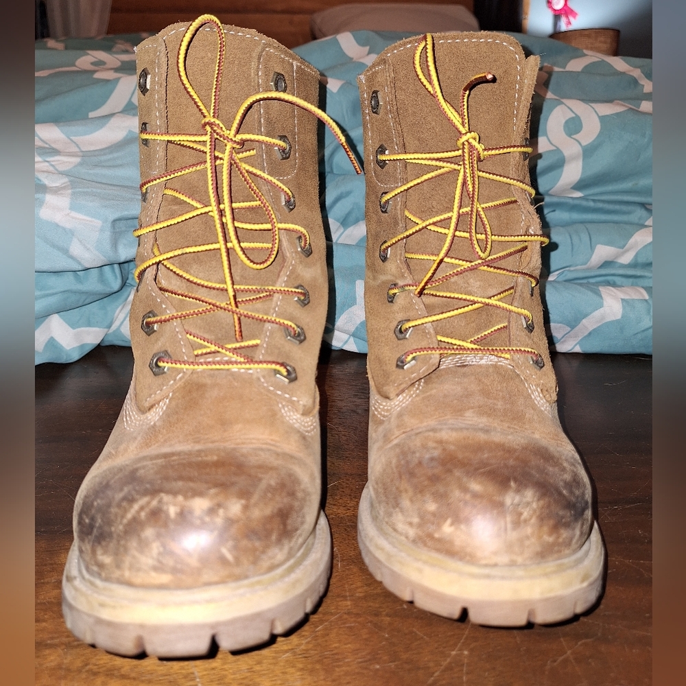 Well Worn Timberland Work Boots